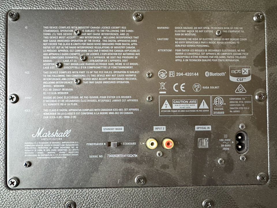 Marshall Woburn 1 Bluetooth Lautsprecher schwarz in Düsseldorf