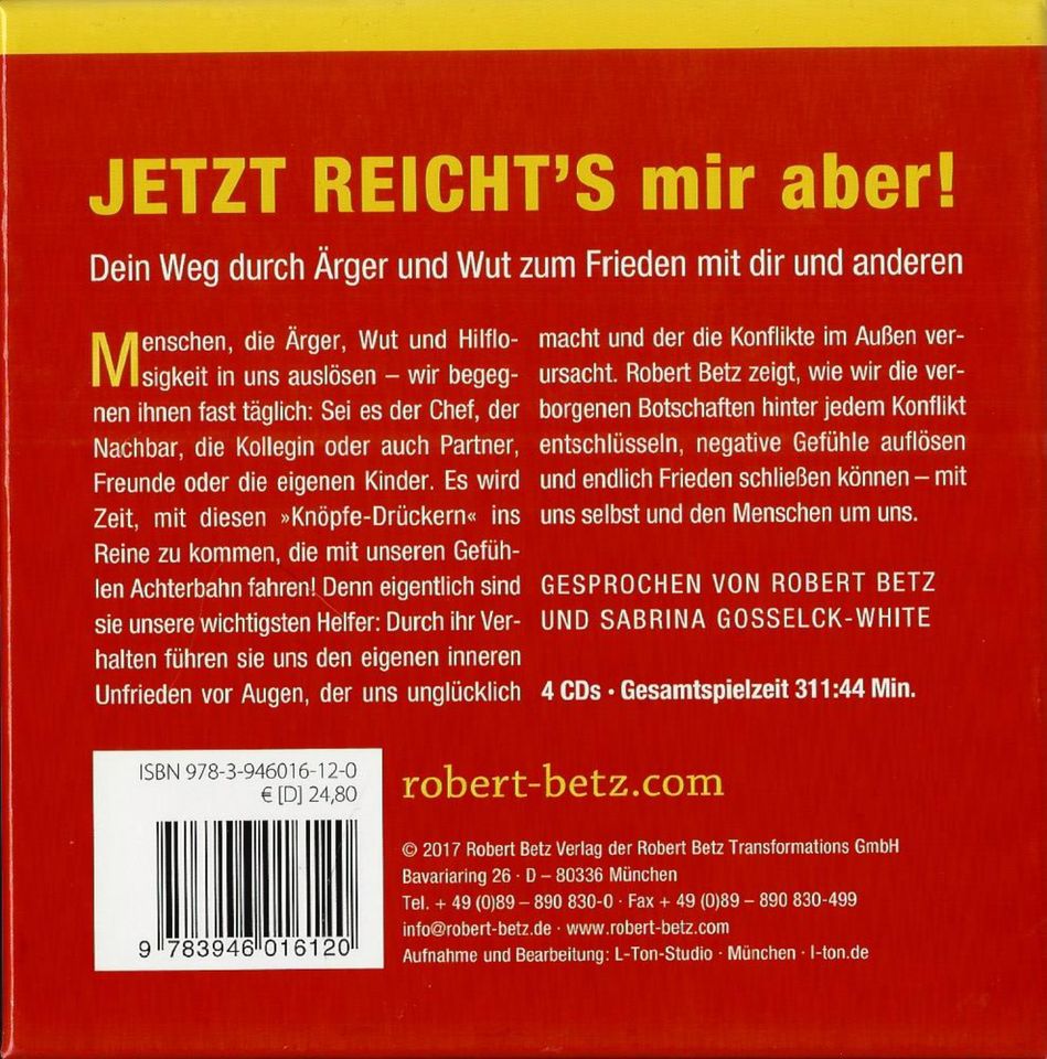 Robert Betz - Jetzt reicht's mir aber (CD) in Remshalden