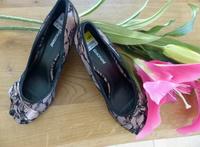 Neue Satin mit Spitze bezogene Keilpumps  Gr.38 - Preis inkl. Ver Nordrhein-Westfalen - Dülmen Vorschau