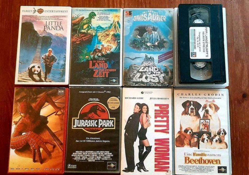 8 VHS Videokassetten/Freigabe ab 6 oder 12 Jahren in Wolfen