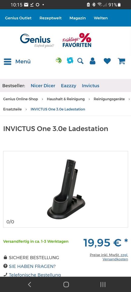 Genius INVICTUS One 3.0e Ladestation *NEU* in Bochum