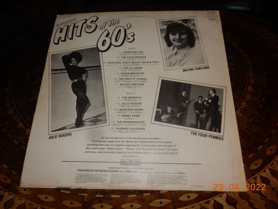 Schallplatte/Vinyl: Sampler : Rock,Pop,Rock´n´Roll,60ties Hits in Olching