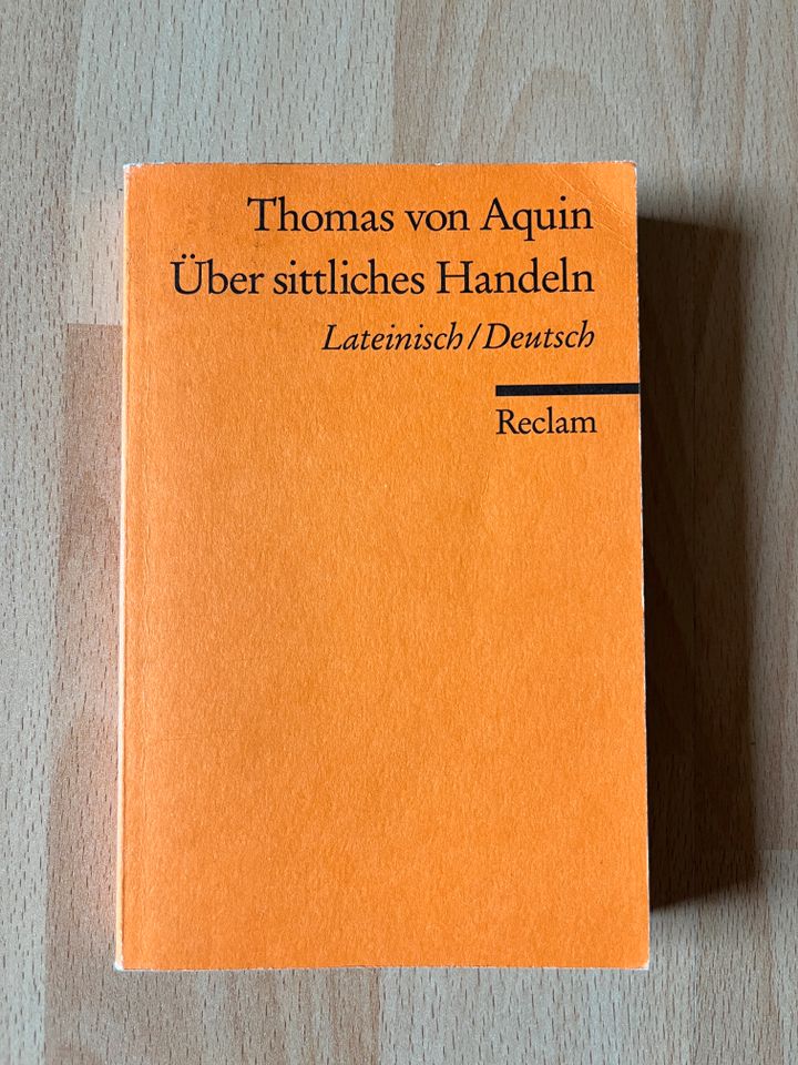 Thomas von Aquin: Über sittliches Handeln (Lateinisch Deutsch) in München