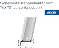 Küberit Treppenkantenprofil Typ 701, Vinyl, Treppe, Bodenbelag Niedersachsen - Winsen (Luhe) Vorschau