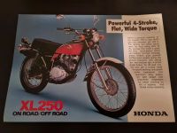 Honda XL250 Prospekt original 1975 top Zustand Englisch Nordrhein-Westfalen - Schloß Holte-Stukenbrock Vorschau