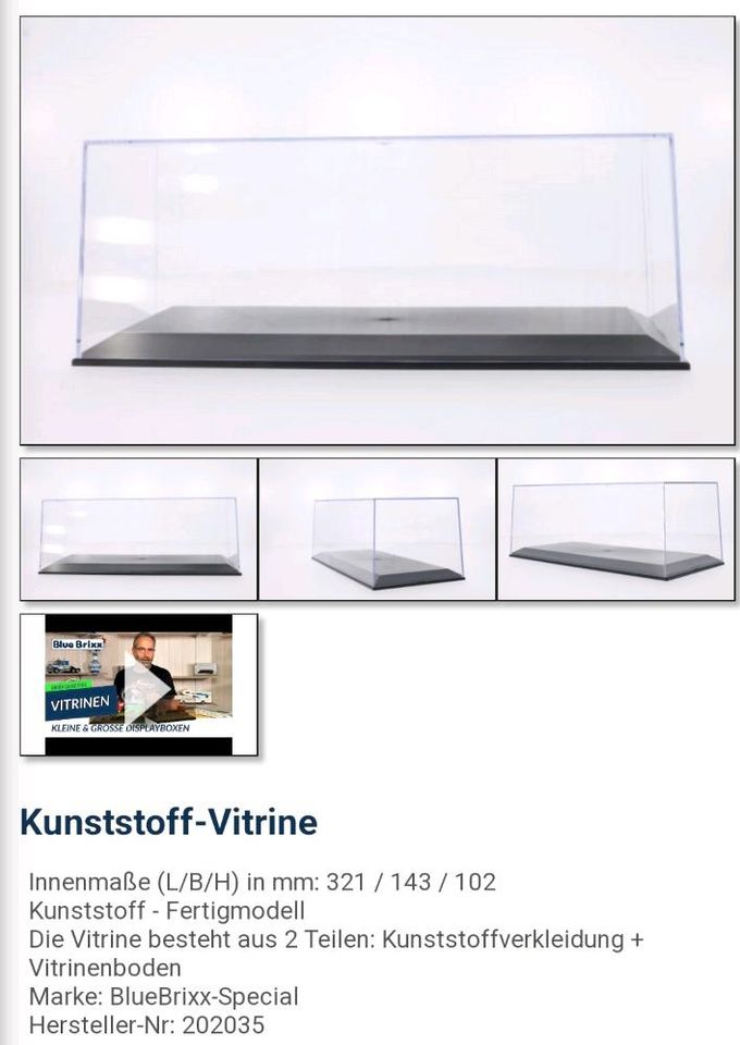 Kunststoffvitrine in Bamberg