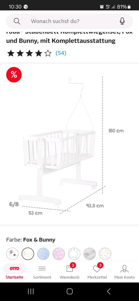 Gitterbett, Schaukel Bett, Babybett in Frankfurt am Main