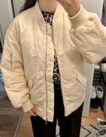 H&M Bomberjacke XS Oversize Creme/Hellbeige Berlin - Friedrichsfelde Vorschau