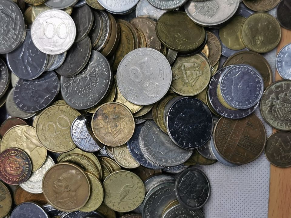 # 7 #, 21 kg Münzen Europa, Restbestand in Steinfeld