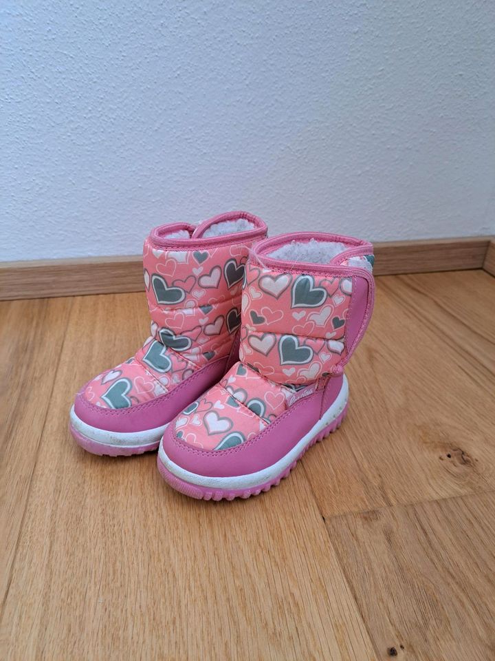 Schuhe Winterstiefel pink Mädchen 22 in Oberbergkirchen