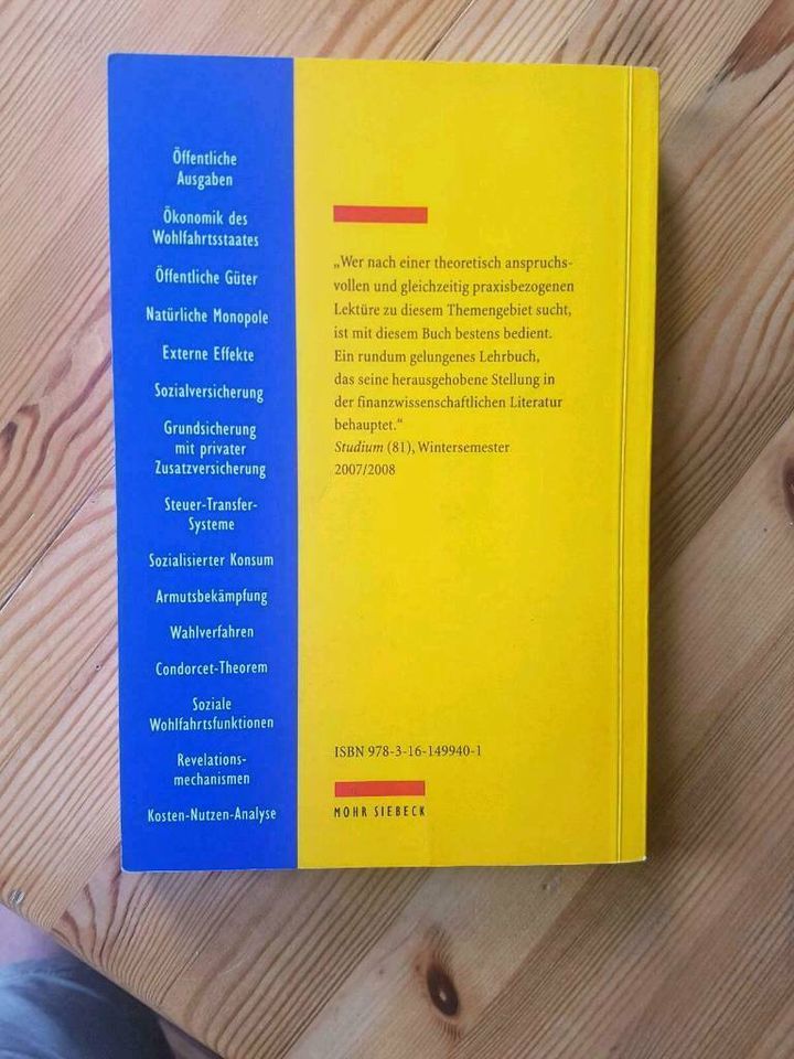 Fachbuch "Öffentliche Finanzen: Ausgabenpolitik" von G. Corneo in Dormagen
