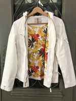 Jacke Sommerjacke weiß orange gelb Blumen, von RESERVED, wie neu Sachsen-Anhalt - Halle Vorschau