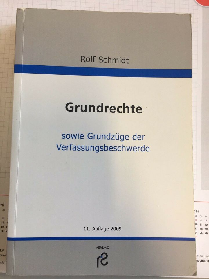 Grundrechte, Rolf Schmidt, 11. Auflage in Tangstedt 