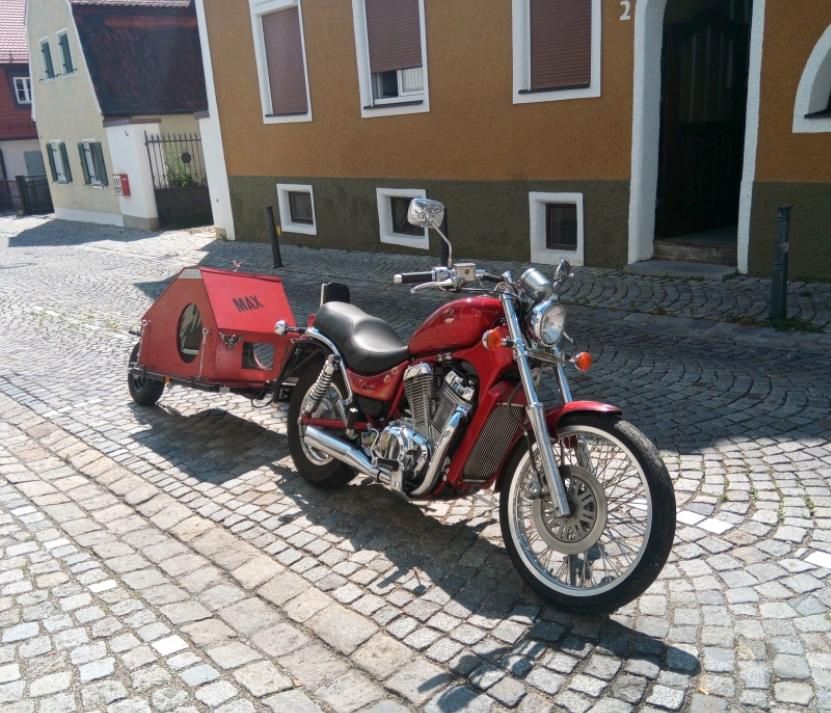 Intruder, Gespann, Motorradanhänger, Suzuki VS 800 Chopper in Friedberg