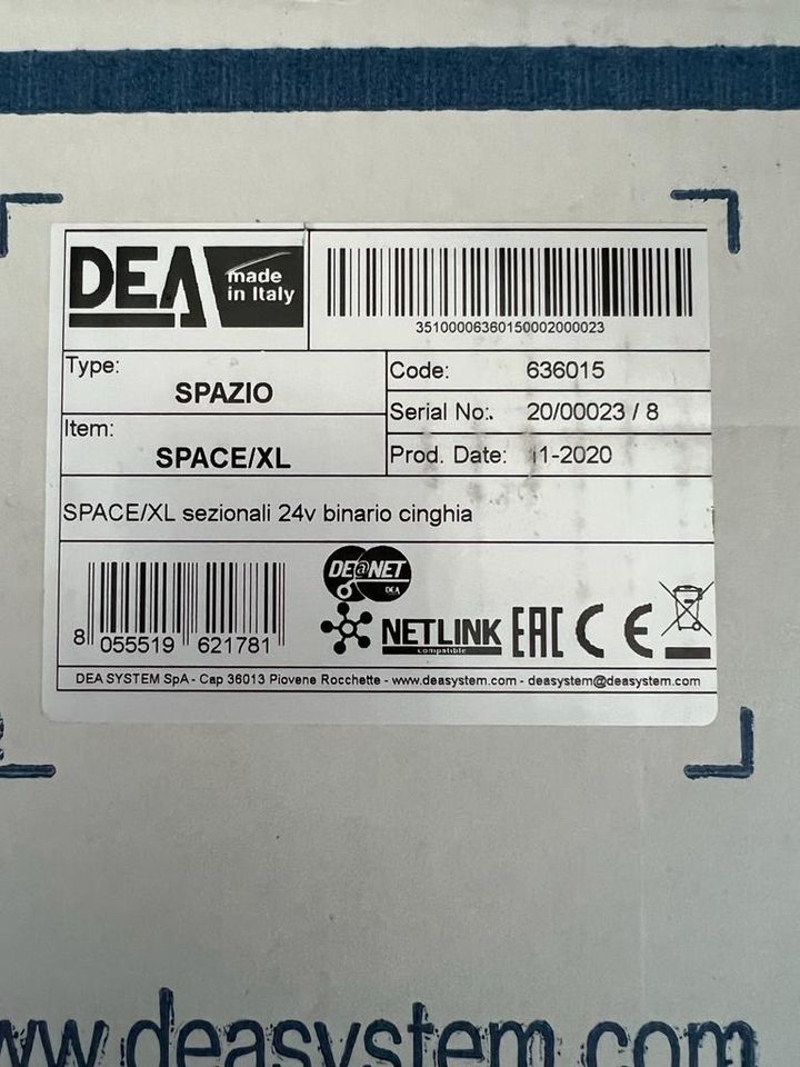 DEA Spazio DEA SPACE/XL 24-V-Kit Antriebssystem für Schiebetore in Hanau