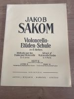 Violoncello-Etüden-Schule / Jakob Sakom Nordrhein-Westfalen - Hüllhorst Vorschau