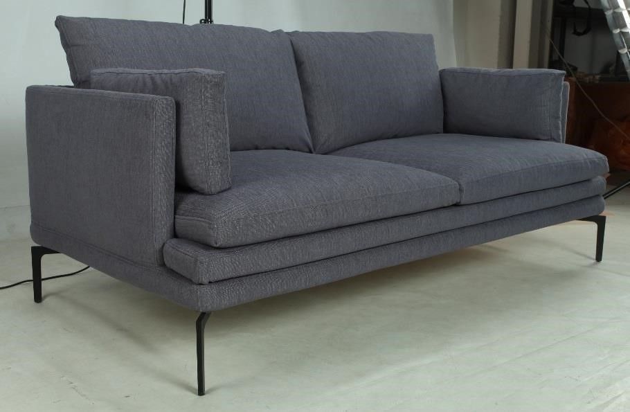 DESIGN SOFA WOHNZIMMER COUCH HOCHWERTIG POLSTERUNG HOLZ METALL in München