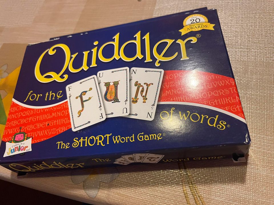 QUIDDLER KARTENSPIEL NEU ORIGINALVERPACKT in Mainbernheim