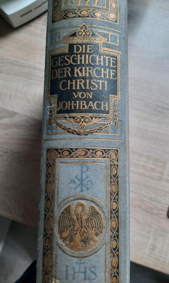 Die Geschichte der Kirche Christi von Johannes Bach  von 1917 in Langenlonsheim