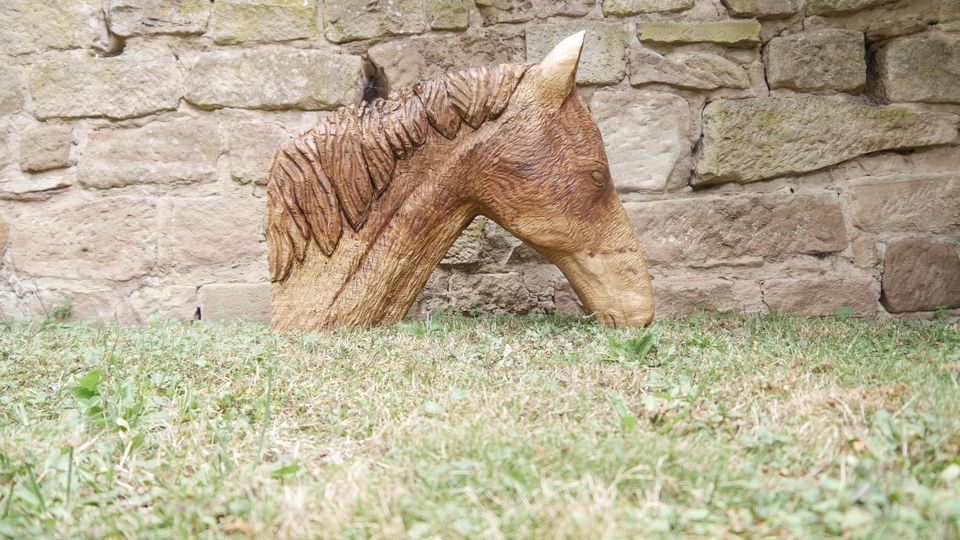 Pferd aus Eiche - Holzkunst Hermann - Carving / Kettensägenkunst in Rotenburg
