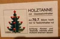 Neu Holztanne 70.7 von Nordika 60cm mit 12 Teelichthalter rot Friedrichshain-Kreuzberg - Friedrichshain Vorschau