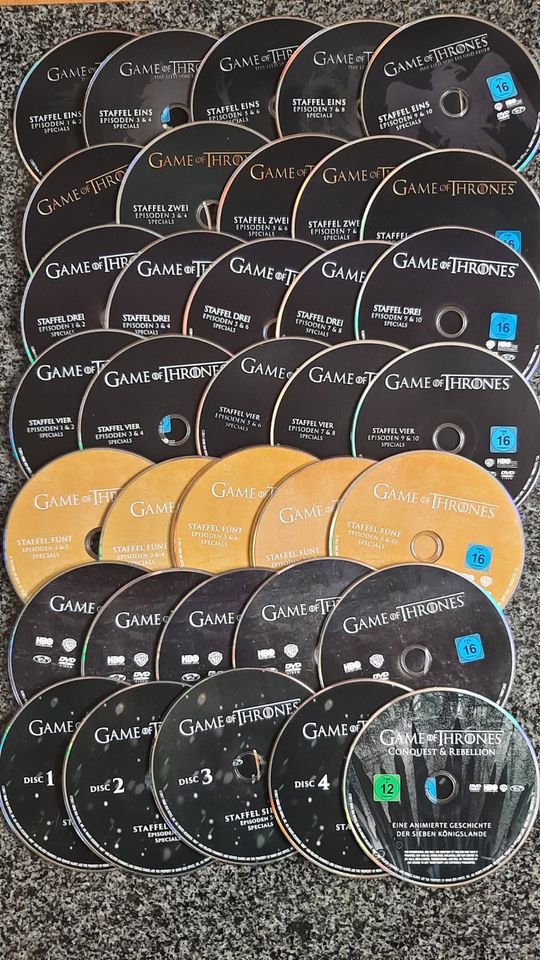 Game of Thrones / Staffel 1 bis 7 / Nur DVDs / 35St. in Traunstein