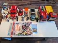 Playmobil Set, Feuerwehr, Polizei, Motorrad, Abschlepper, Boot Nordrhein-Westfalen - Neuss Vorschau