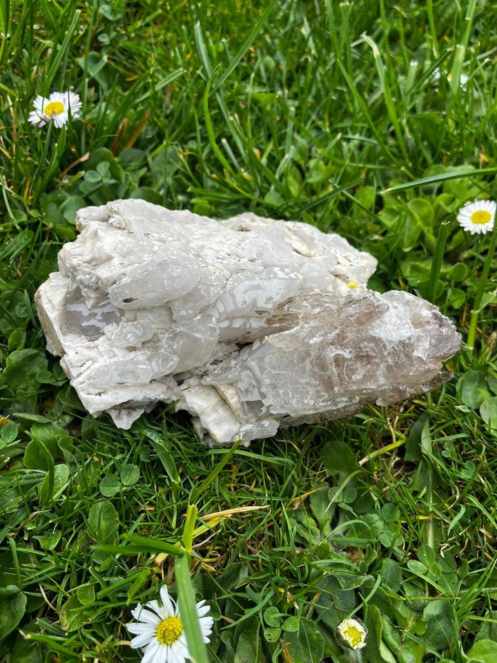 Bergkristall mit Pegmatit Quarz Stufe Kristalle Mineralien in Ruderatshofen