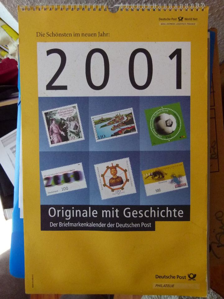 Deutsche Post Briefmarkenkalende 2001 in Wülfrath