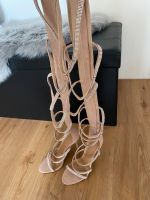 Asos Design Sandalette, HighHeel, beige/glitzer, 36 Hessen - Hungen Vorschau