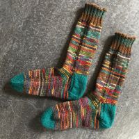 1 Paar handgestrickte Socken - Gr. 35 – Ringelsocken (18) Baden-Württemberg - Ditzingen Vorschau