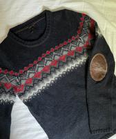 Massimo Dutti Pullover, Alpaka-Wolle, marineblau/rot, 36 Altona - Hamburg Bahrenfeld Vorschau
