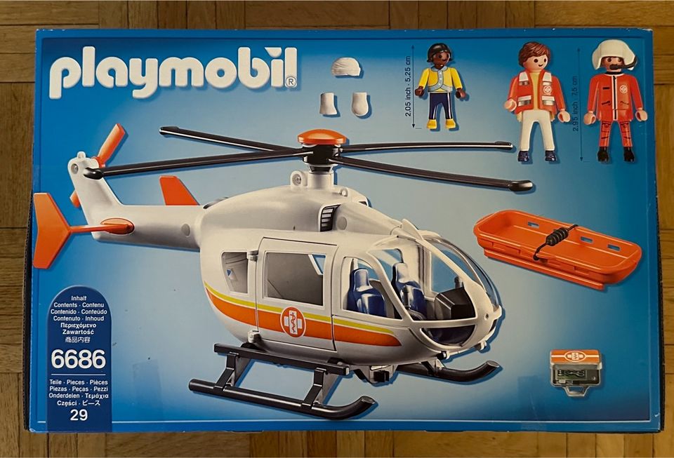 Playmobil 6686 Rettungshelikopter Hubschrauber mit OVP in Hameln