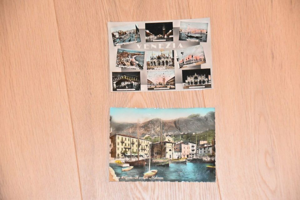 2 alte Postkarten Venecia & Lago di Garda in Lüdenscheid