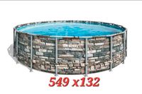 Pool Bestway abzugeben 549x132 mit Sandfilteranlage Parchim - Landkreis - Crivitz Vorschau