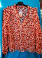 Top Shirt Bluse mit Blumen Muster Durchsichtig 48 Wiesbaden - Mainz-Kastel Vorschau