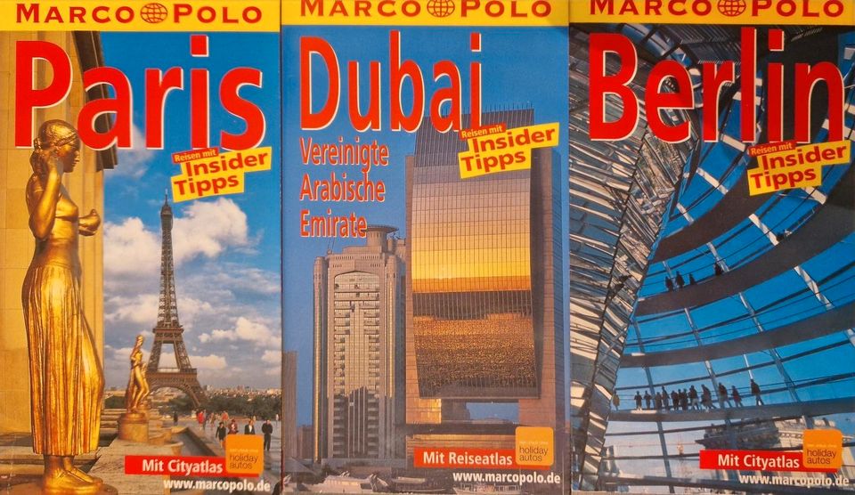 3 Reiseführer von Marco Polo von Dubai, Paris und Berlin wie NEU in Hannover