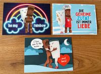 3 x Milky & Schoki Karte Liebe Regenbogen Postkarte Niedersachsen - Auetal Vorschau