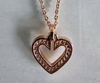 kette in Roségold, Herz mit Swarowski Steinen, jette Nordrhein-Westfalen - Velbert Vorschau