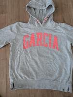 Garcia Hoodie Sweatshirt Mädchen 158 164 grau neon rosa Top Kap Baden-Württemberg - Tauberbischofsheim Vorschau