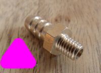 Brass Messing fitting roller vergaser adapter M5 6mm Schlauch Bayern - Buchloe Vorschau