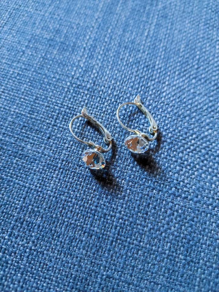 Swarovski, Schmuck, Set, Ohrringe, Kette, silber, Kristall, neu in Landshut