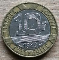 Münze Frankreich 10 Francs 1989 Nordrhein-Westfalen - Bergkamen Vorschau