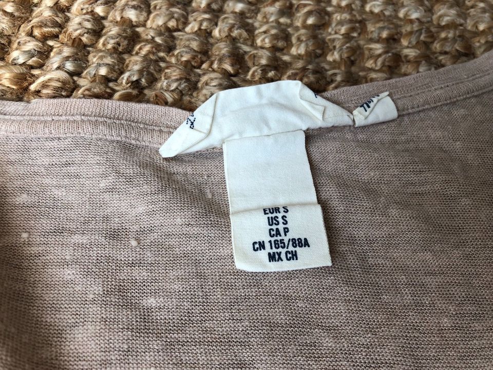 H&M Shirt Leinen ❤️ S ❤️ Beige Skandi in Hünxe