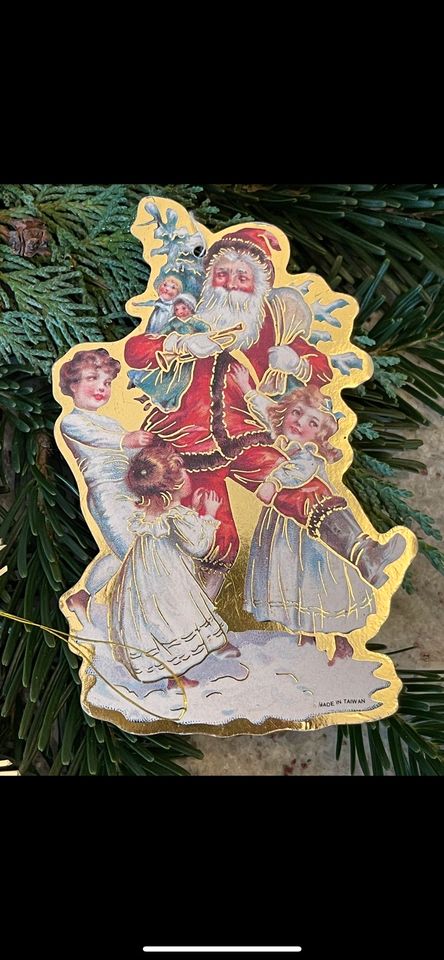 Nostalgischer Christbaumschmuck Oblaten alt in Marl