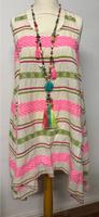 Sale ! Damen Stickerei Tunika Kleid neon ethno m l xl Hessen - Groß-Gerau Vorschau