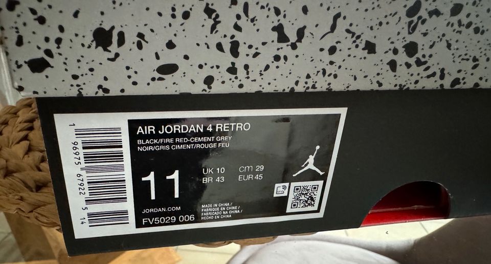 Nike Air Jordan 4 Retro,Größe 45,Neu,OVP! in Gelsenkirchen