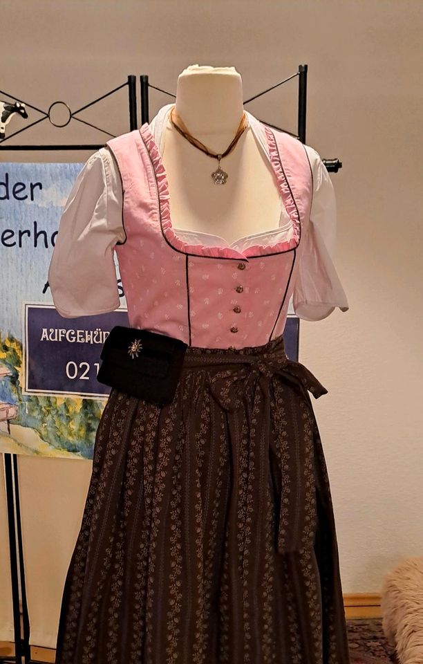 Dirndl Gr. 38 NEU FUCHS rosa braun DIRNDLKLEID in Krefeld