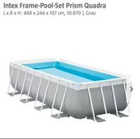 Intex Frame-Pool-Set Prism Quadra sucht ein Neues zu Hause Niedersachsen - Braunschweig Vorschau