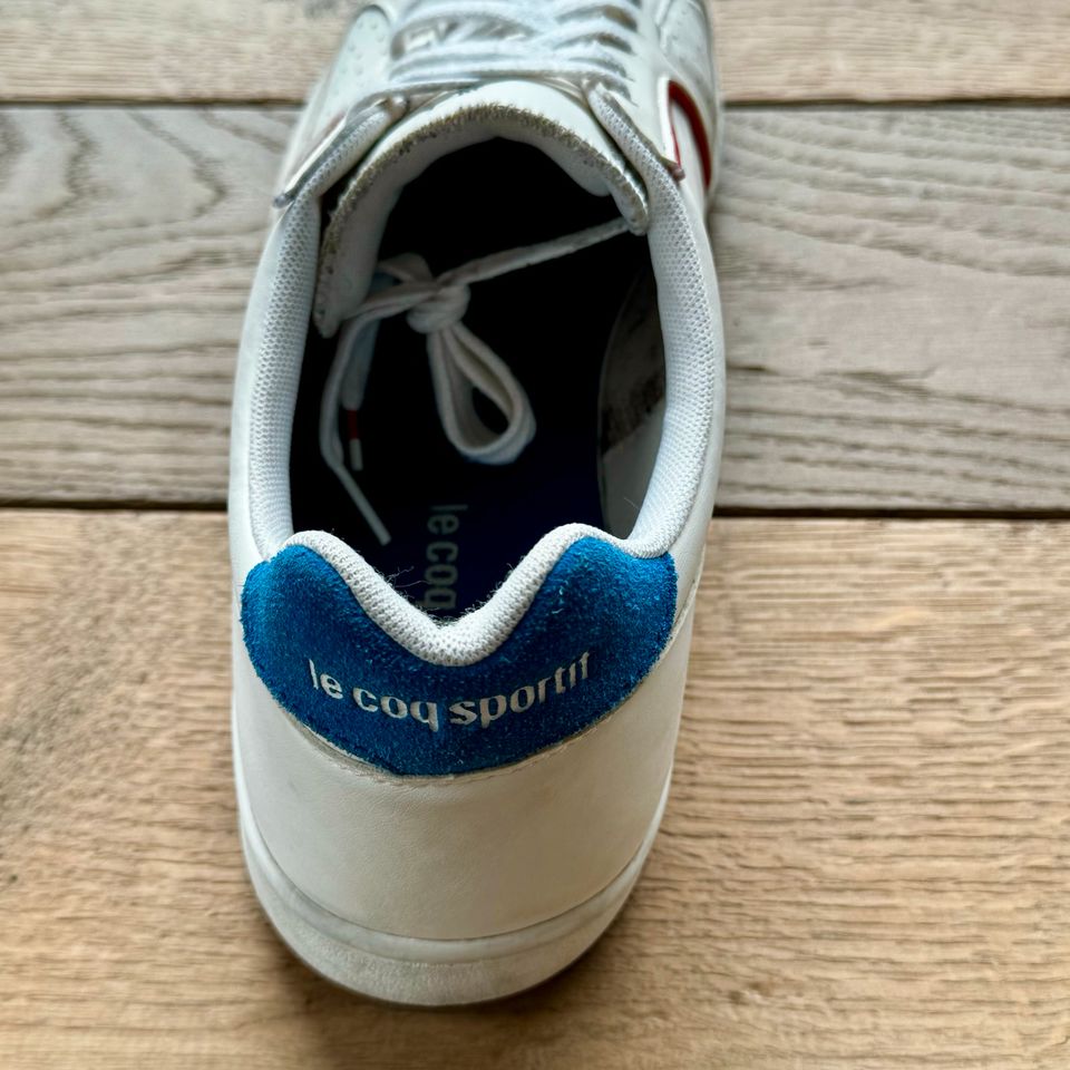 LCS Le Coq Sportiv Retro-Sneaker "Court" Gr. 48 (off-white) in Jüchen